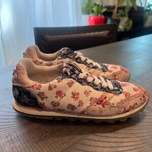 Coach floral print sneakers with laces size 7B women
